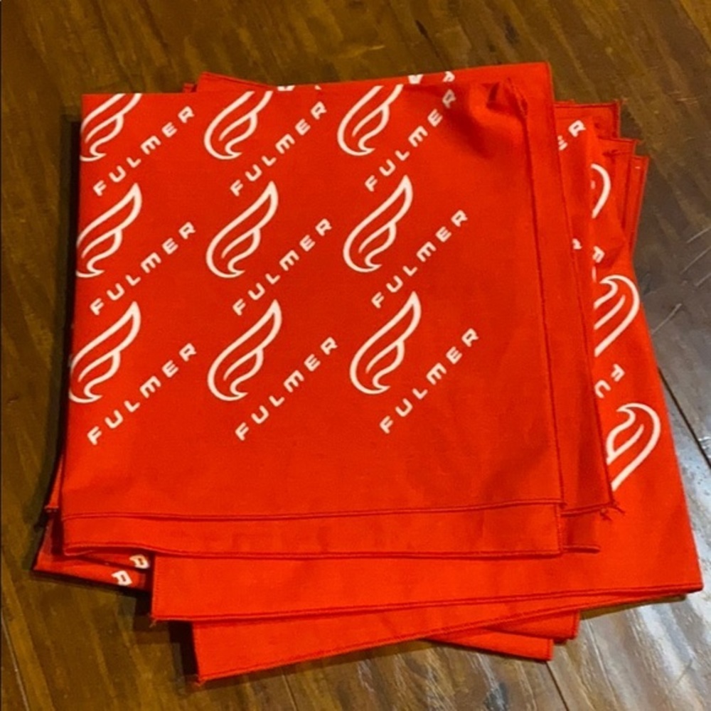 Fulmer Powersports Red Motorcycle Bandana Scarf Helmet Head Wrap NEw